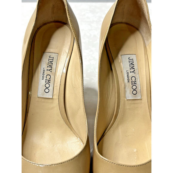 Jimmy Choo Women’s Heels Size 39.5/9 Tan - Picture 7 of 10
